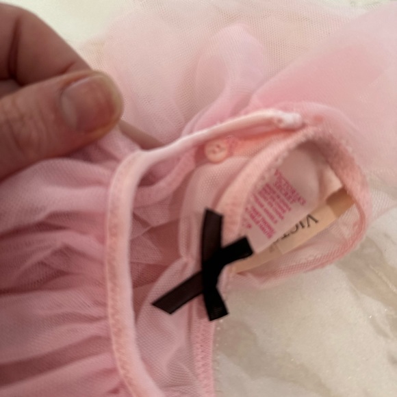 NWT Victoria’s Secret Dream Angels pink and black lace tulle panty - Picture 5 of 6